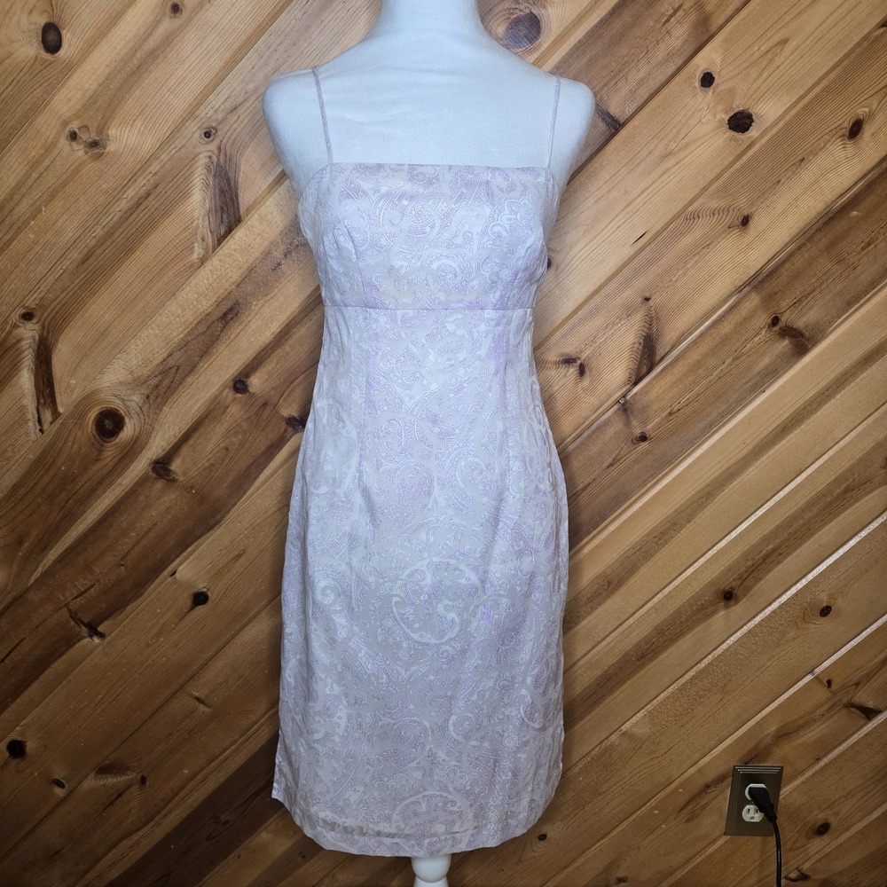 Y2K Banana Republic Made in Italy Lavender Strappy Pencil Fairy Dress Size 2